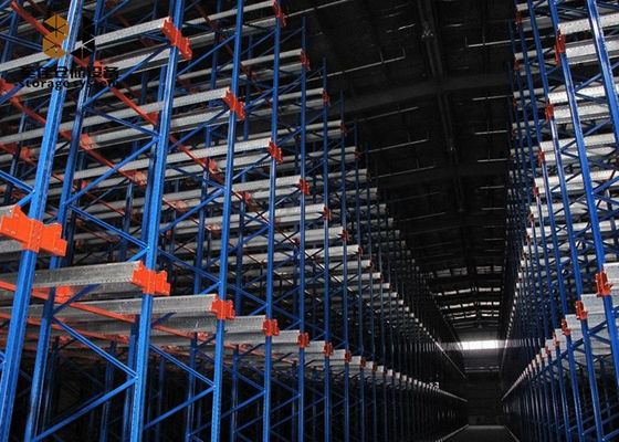 Assemble Drive In Rack System , Warehouse Drive Through Pallet Racking