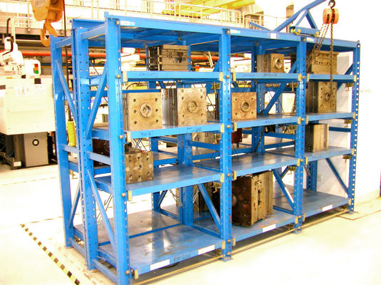品質  Adjustable Drawable Mold Storage Racks Systems For Plastic Mould Industry 2T Weight Load 工場