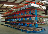Double Side Structural Cantilever Pallet Racking , Warehouse Storage Racking Systems 