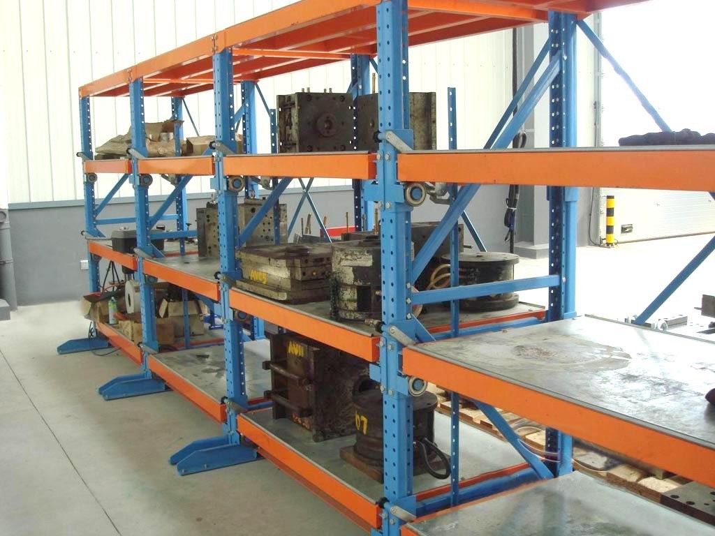 プラスチック製の模具産業用 調整可能な引き寄せられる模具収納ラックシステム 2T重量負荷