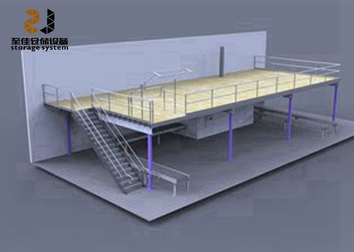 Heavy Duty Multi-Tier Industrial Storage Mezzanine Floors Easy Assembled
