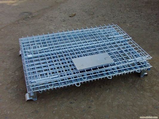 重荷 鉄筋 金属 貯蔵 檻 / ウェアハウス 向け 折りたたみ ワイヤー メッシュ 容器