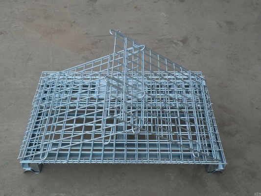重荷 鉄筋 金属 貯蔵 檻 / ウェアハウス 向け 折りたたみ ワイヤー メッシュ 容器