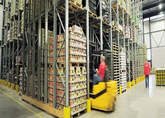 鋼鉄Q235B 産業用パレットラック 棚,パレットラックシステムを通してドライブ