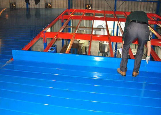 鉄鋼Q235 工業用倉庫 鋼板付きメザンジン床 500kg/m2