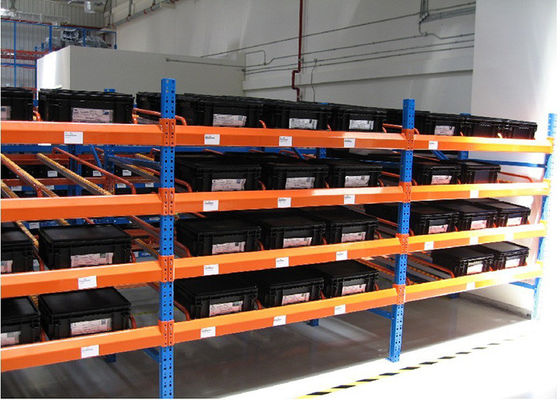 1000kg/パレット 産業用鋼材 貯蔵ラック 倉庫内の重力流量ラック