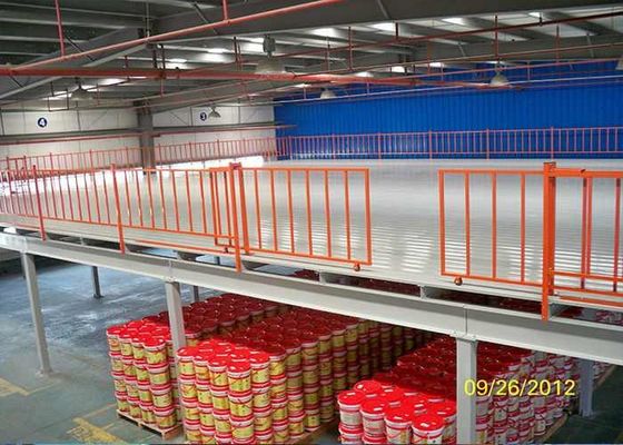 安全鋼鉄構造 産業用メザンジン床 組み立てられたメザンジン貯蔵台