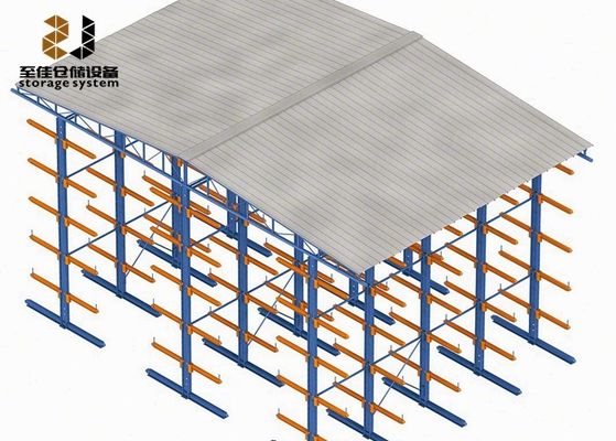 炭素鋼 q235 粉末塗装 重用キャントリバーラック